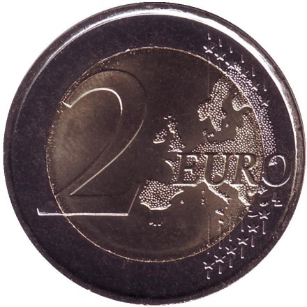 Монета 2 евро. 2020 год, Испания. Арагон. Архитектура мудехар. Монета 2 евро. 2020 год, Испания. Арагон. Архитектура мудехар.