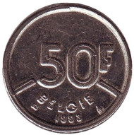 Монета 50 франков. 1993 год, Бельгия. (Belgie) Монета 50 франков. 1993 год, Бельгия. (Belgie)