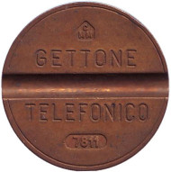 Телефонный жетон. 7811. Италия. 1978 год. (Отметка: CMM)