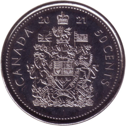 Монета 50 центов. 2021 год, Канада.