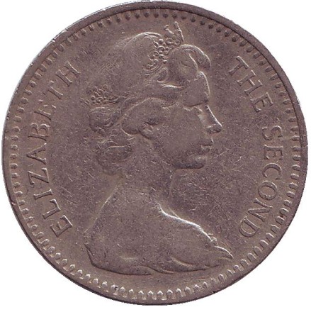 Монета 2 шиллинга (20 центов). 1964 год, Родезия.