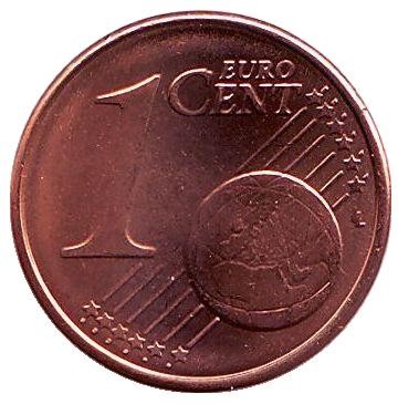 Монета 1 цент. 2009 год, Греция. Монета 1 цент. 2009 год, Греция.