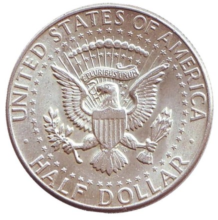 Монета 50 центов. 1964 год, США. (Без отметки монетного двора). Джон Кеннеди. Монета 50 центов. 1964 год, США. (Без отметки монетного двора). Джон Кеннеди.