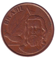 Монета 5 сентаво. 2006 год, Бразилия. Тирадентис. Монета 5 сентаво. 2006 год, Бразилия. Тирадентис.