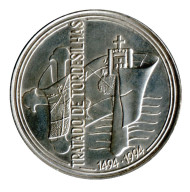 Монета 1000 эскудо, 1994 год, Португалия. 500-летие Тордесильясского договора. Монета 1000 эскудо, 1994 год, Португалия. 500-летие Тордесильясского договора.
