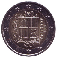 Монета 2 евро. 2017 год, Андорра.