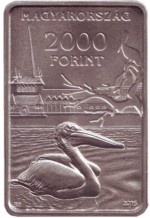 Монета 2000 форинтов. 2016 год, Венгрия. 150 лет Будапештскому зоопарку.