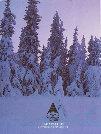 Природа Финляндии. Набор монет Финляндии в буклете (5 шт., с жетоном), 1994 год, Финляндия. (Вар. I) Природа Финляндии. Набор монет Финляндии в буклете (5 шт., с жетоном), 1994 год, Финляндия. (Вар. I)