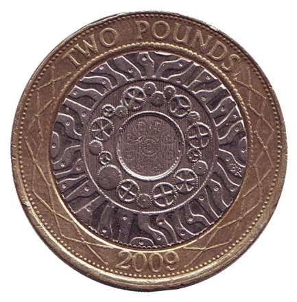 Монета 2 фунта. 2009 год, Великобритания.