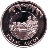 Монета 50 пенсов. 2002 год, Фолклендские острова. Королевские скачки.