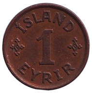 Монета 1 аурар. 1926 год, Исландия.