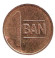 Монета 1 бан. 2015 год, Румыния. Из обращения.