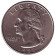 Монета 25 центов. 1997 (P) год, США. Вашингтон. Монета 25 центов. 1997 (P) год, США. Вашингтон.