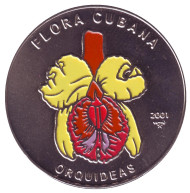 Монета 1 песо, 2001 год, Куба. Желтая орхидея (Orquideas), флора Кубы. Монета 1 песо, 2001 год, Куба. Желтая орхидея (Orquideas), флора Кубы.