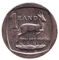 Монета 1 ранд. 2006 год, ЮАР. Газель.