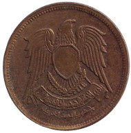 Монета 10 мильемов. 1973 год, Египет. Орёл. Монета 10 мильемов. 1973 год, Египет. Орёл.