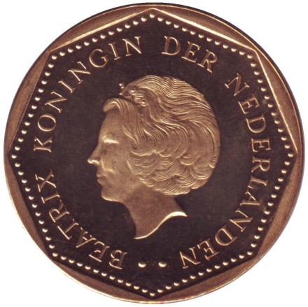 Монета 2,5 гульдена. 2005 год, Нидерландские Антильские острова.