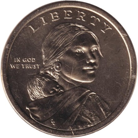 Монета 1 доллар. 2026 год (P), США. Сакагавея. Полли Купер.