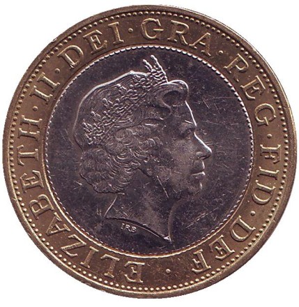 Монета 2 фунта. 1998 год, Великобритания.