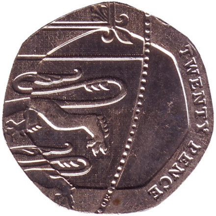 Монета 20 пенсов. 2019 год, Великобритания.