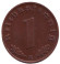 Монета 1 рейхспфенниг. 1938 год, Германия (Третий Рейх). (B). Монета 1 рейхспфенниг. 1938 год, Германия (Третий Рейх). (B).