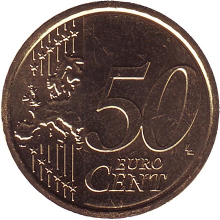 Монета 50 центов. 2010 год, Сан-Марино.