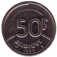 Монета 50 франков. 1993 год, Бельгия. (Belgique) Монета 50 франков. 1993 год, Бельгия. (Belgique)
