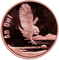 Монета 20 вон, 2007 год, Северная Корея (КНДР). Сова. Монета 20 вон, 2007 год, Северная Корея (КНДР). Сова.