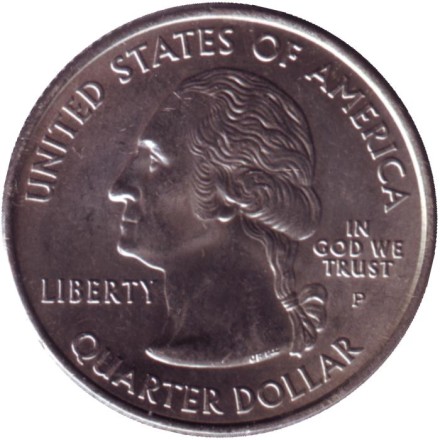 Монета 25 центов (P). 2003 год, США. Арканзас. Штат № 25.