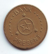 Игровой жетон "Bank Present". (Вар. II). Игровой жетон "Bank Present". (Вар. II).