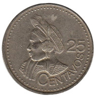 Монета 25 сентаво. 2000 год, Гватемала. Индианка. Монета 25 сентаво. 2000 год, Гватемала. Индианка.