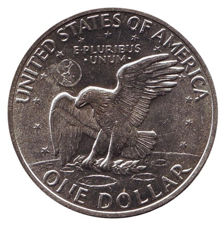 Монета 1 доллар. 1971 год (S), США. (серебро) Дуайт Эйзенхауэр. Монета 1 доллар. 1971 год (S), США. (серебро) Дуайт Эйзенхауэр.