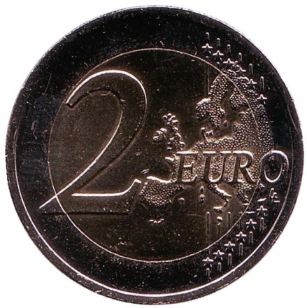 Монета 2 евро. 2016 год, Латвия. Видземе. Исторические области Латвии. Монета 2 евро. 2016 год, Латвия. Видземе. Исторические области Латвии.