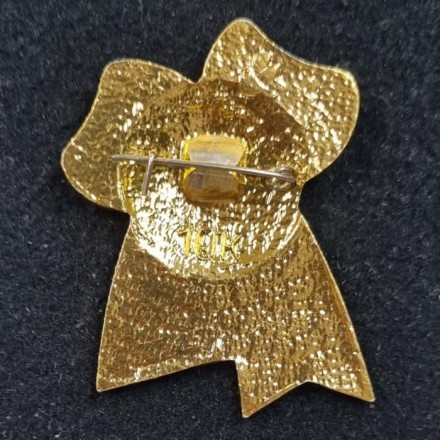 В.И. Ленин. Малая голова в круге. Бант. Значок. СССР.