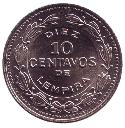 Монета 10 сентаво. 1980 год, Гондурас. UNC.