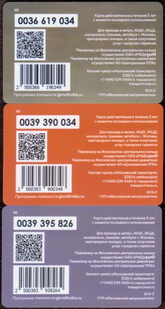 Комплект из 3-х электронных карт "Тройка". 2021 год. Россия, Москва. Государственный музей изобразительный искусств имени А. С. Пушкина.