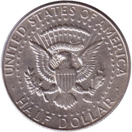 Монета 50 центов. 1967 год, США. Джон Кеннеди. Монета 50 центов. 1967 год, США. Джон Кеннеди.