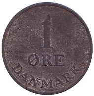 Монета 1 эре. 1949 год, Дания. Монета 1 эре. 1949 год, Дания.