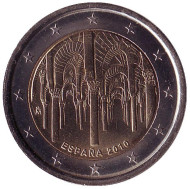 Монета 2 евро, 2010 год, Испания. ЮНЕСКО - Исторический центр города Кордова.
