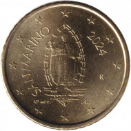 Монета 50 центов. 2024 год, Сан-Марино. Монета 50 центов. 2024 год, Сан-Марино.