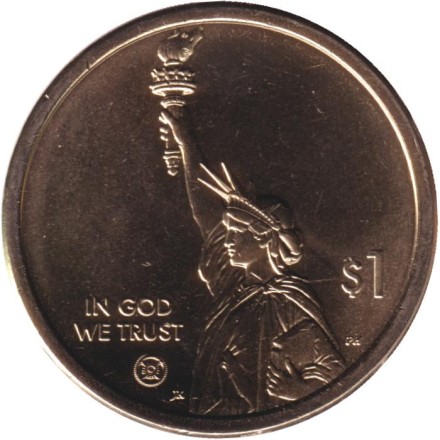 Монета 1 доллар. 2024 год (D), США. Джордж Вашингтон Карвер. Серия "Американские инновации". Монета 1 доллар. 2024 год (D), США. Джордж Вашингтон Карвер. Серия "Американские инновации".