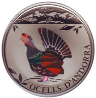 Монета 1 динер. 2012 год, Андорра. Глухарь. Монета 1 динер. 2012 год, Андорра. Глухарь.