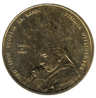 Монета 2 злотых. 2001 год, Польша. 100-я годовщина со дня рождения Кардинала Стефана Вышинского. Монета 2 злотых. 2001 год, Польша. 100-я годовщина со дня рождения Кардинала Стефана Вышинского.