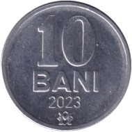 Монета 10 бани. 2023 год, Молдавия.