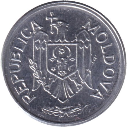 Монета 10 бани. 2023 год, Молдавия.