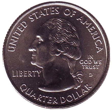 Монета 25 центов (D). 2005 год, США. Миннесота. Штат № 32. Монета 25 центов (D). 2005 год, США. Миннесота. Штат № 32.
