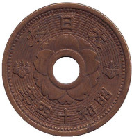 Монета 10 сен. 1939 год, Япония. Монета 10 сен. 1939 год, Япония.