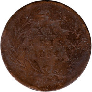 Монета 20 рейсов. 1884 год, Португалия. Монета 20 рейсов. 1884 год, Португалия.