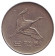 Монета 500 вон. 1992 год, Южная Корея. Маньчжурский журавль.