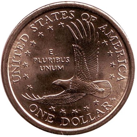 Сакагавея (Парящий орел), серия "Коренные американцы". 1 доллар, 2003 год (P), США. Сакагавея (Парящий орел), серия "Коренные американцы". 1 доллар, 2003 год (P), США.